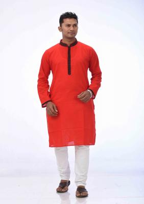 Red Cotton Panjabi