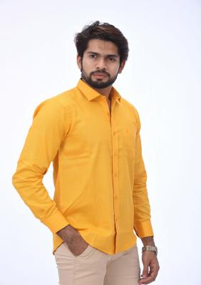 Yellow Cotton Executive Shirt